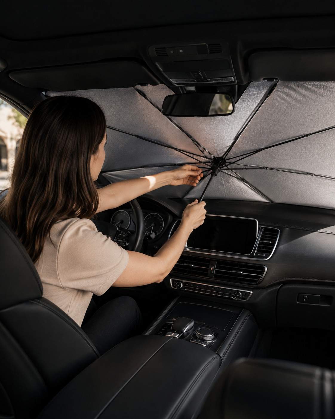 Fayzo SunSnap — Pop Open Windshield Sun Shade