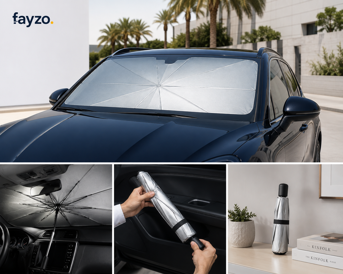 Fayzo SunSnap — Pop Open Windshield Sun Shade